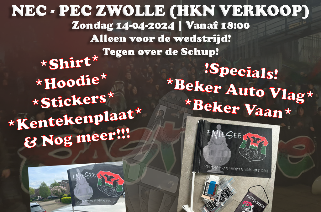 HKN Verkoop (NEC vs PEC Zwolle! )