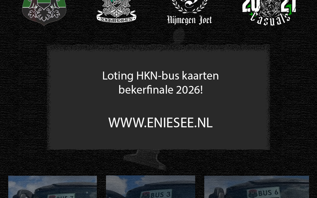 De loting voor de HKN-bus kaarten (bekerfinale 2026) is bekend!