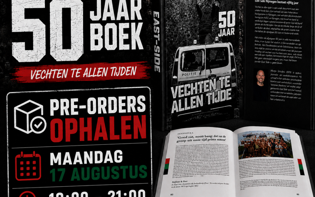 EAST-SIDE 50 JAAR BOEK -> PRE-ORDERS OPHALEN!!!
